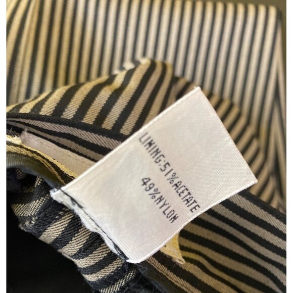 Vintage Liz Claiborne Grey Striped Wool Pants Suit Size 6 Eighties Work Office - Picture 7 of 13